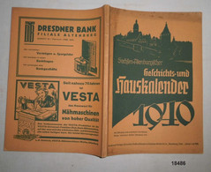 Sachsen-Altenburgischer Geschichts- Und Hauskalender 1940 - Calendriers