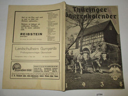 Thüringer Bauernkalender 1938 - Calendars