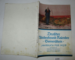 Deutscher Blindenfreund-Kalender "Sonnenschein" Jahrbuch Für 1937 - Calendars