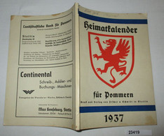 Heimatkalender Für Pommern 1937 - Calendarios