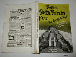 Köhlers Illustrierter Flotten-Kalender 1937 - Calendars