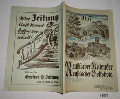 Reußischer Kalender Und Reußischer Volksbote 209. Jahrgang 1937 - Kalender