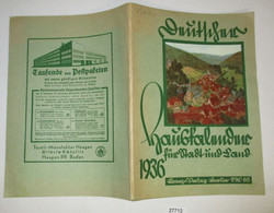 Deutscher Hauskalender Für Stadt Und Land 1936 (43. Jahrgang) - Calendars