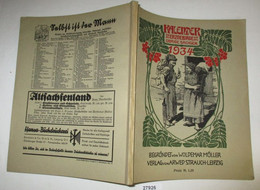Kalender 1934 Für Das Erzgebirge, Das übrige Sachsen Und Das Sudetenland - 30. Jahrgang - Calendarios