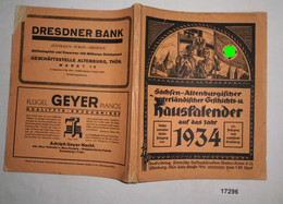 Sachsen-Altenburgischer Vaterländischer Geschichts- Und Hauskalender 1934 - Calendarios