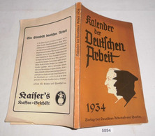 Kalender Der Deutschen Arbeit 1934 - Calendarios