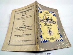 Münchener Fliegende Blätter-Kalender Für 1931 (48. Jahrgang) - Calendars