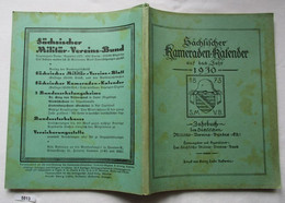 Sächsischer Kameraden-Kalender Auf Das Jahr 1930 - Jahrbuch Des Sächsischen Militär-Vereins-Bundes (E.V.) - Kalender