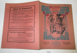 Kalender 1928 Für Sachsen Und Thüringen - 24. Jahrgang - Calendriers