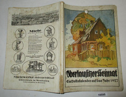 Die Oberlausitzer Heimat - Ein Volkskalender Auf Das Jahr 1927 - Kalender