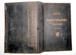 Landwirtschaftlicher Notiz- Und Buchführungs-Kalender 1925 (28. Jahrgang) Erster Teil: Taschenkalender - Calendari