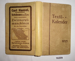Textil-Kalender 1925 - Calendari