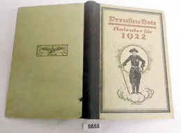 Preußen-Bote - Kalender Für 1922 - Kalender
