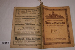 Illustrierter Landwirtschaftlicher Vereins-Kalender Für Den Volksstaat Sachsen 1920 - Kalenders