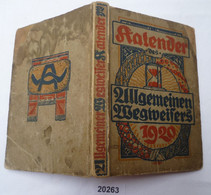 Kalender Des Allgemeinen Wegweisers 1920 - Calendarios