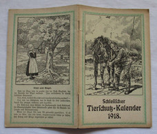 Schlesischer Tierschutz-Kalender 1918 - Calendari