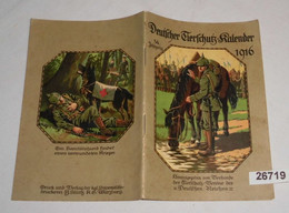 Deutscher Tierschutz-Kalender 1916 (34. Jahrgang) - Kalender