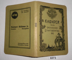 Kalender Für Den Sächsischen Staatsbeamten Auf Das Jahr 1912 - Calendarios