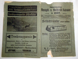 Landwirtschaftlicher Anzeigen- U. Anschreibe-Kalender Für 1907 - Kalenders