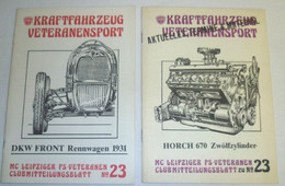 Kraftfahrzeug Veteranensport Clubmitteilungsblatt Nr. 23, Dezember 1988 - Technical