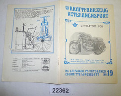 Kraftfahrzeug Veteranensport Clubmitteilungsblatt Nr. 19, Dezember 1986 - Tecnica