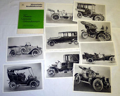 Historische Kraftfahrzeuge, Folge 2 Phaeton-Limousine-Gebrauchswagen, 9 Bilder, Sammelbildserien Des Verlages Bild Und H - Técnico