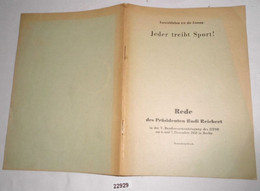 Verwirklichen Wir Die Losung: Jeder Treibt Sport! - Sport