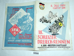 18. Schleizer Dreieck-Rennen 4. DDR-Meisterschaftslauf 8. Juli 1951 - Sport