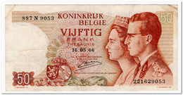 BELGIUM,50 FRANCS,1966,P.139,VF+ - Altri & Non Classificati