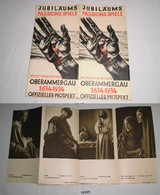 Jubiläums Passions Spiele Oberammergau 1634 - 1934 - Offizieller Prospekt - Spielzeit: Mai Mit September. - Andere & Zonder Classificatie