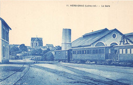 LOIRE ATLANTIQUE  44  HERBIGNAC - LA GARE - VUE INTERIEURE, TRAIN - Herbignac