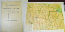 Wegekarte Von Manebach In Thüringen Und Umgebung Mit Ortsplan Maßstab 1:25000 - Autres & Non Classés