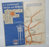 B.V.-Sonderkarte 100 Km Um Berlin - Sonstige & Ohne Zuordnung