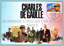 Carte Maximum 1995 - Général De Gaulle - La Victoire - YT 2944 - Paris - 1990-99