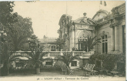 Vichy 1924; Terrasse Du Casino - Voyagé. - Vichy