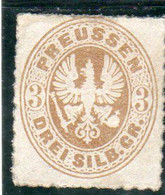 Allemagne :Prusse. Année 1861-65 N°20* - Neufs