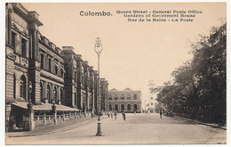 CPA - CEYLAN - COLOMBO - Rue De La Reine - La Poste - Sri Lanka (Ceylon)