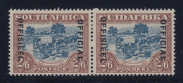 South Africa, SG O19c, MHR Pair "Diaeresis Over Second E, English Stamp" Var - Officials