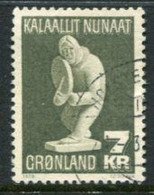 GREENLAND 1979 Handicrafts 7 Kr. Used.  Michel 117 - Usados