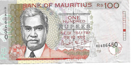 Billet Maurice MAURITIUS - BANK Of MAURITIUS - 100 RUPEES (2001) Très Bon état Voir Les 2 Scans - Maurice