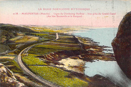 50 MAUPERTUS - Ligne De Cherbourg-Barfleur, Vue Prise Du Grand Castel - Au Loin, Bretteville Et Le Becquet - Other Municipalities