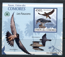 Comoro Is 2009 Birds, Birds Of Prey, Falcons Deluxe MS IMPERF MUH - Comores (1975-...)