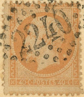 18 Aout 1867 Napoléon N°23 Variété Tache Blanche Derrière Le Cou ,sur Devant De Lettre De Marseille  Pour Cadiz Espagne - 1849-1876: Classic Period