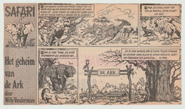 Knipsel - Coupure: De Volkskrant SAFARI Het Geheim Van De Ark - Willy Vandersteen (54x) - Safari