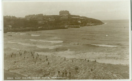 Newquay 1935; Surf Riding, Towan Beach - Circulated. (Sweetman & Son) - Newquay
