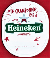 REUNION - RARE - Etiquette Bière Heineken Autocollante Neuve  - EURO 2021 Foot Ball (Im 431-3) - Beer
