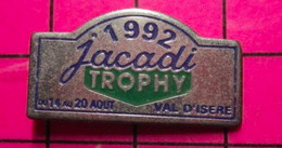 1117 Pin's Pins / Beau Et Rare / THEME : AUTOMOBILES / RALLYE JACADI 1992 VAL D'ISERE - Rallye