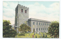 Cumbria  Postcard Penrith Parish Church Davidson Bros - Penrith