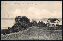 F0236 - Plau Am See - Künstler Park - Verlag O.v. Schwanewedel - Bahnpost Wismar Neustadt - Plau