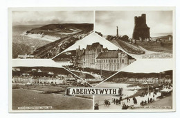 Wales Postcard Aberystwyth Multiview Unused - Cardiganshire